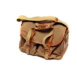 A Small Tan Billingham Bag, lacking foam deviders