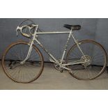 A vintage Coventry Eagle gentleman's bicycle, c1970s, in silver finish, with chromed drop bars, five