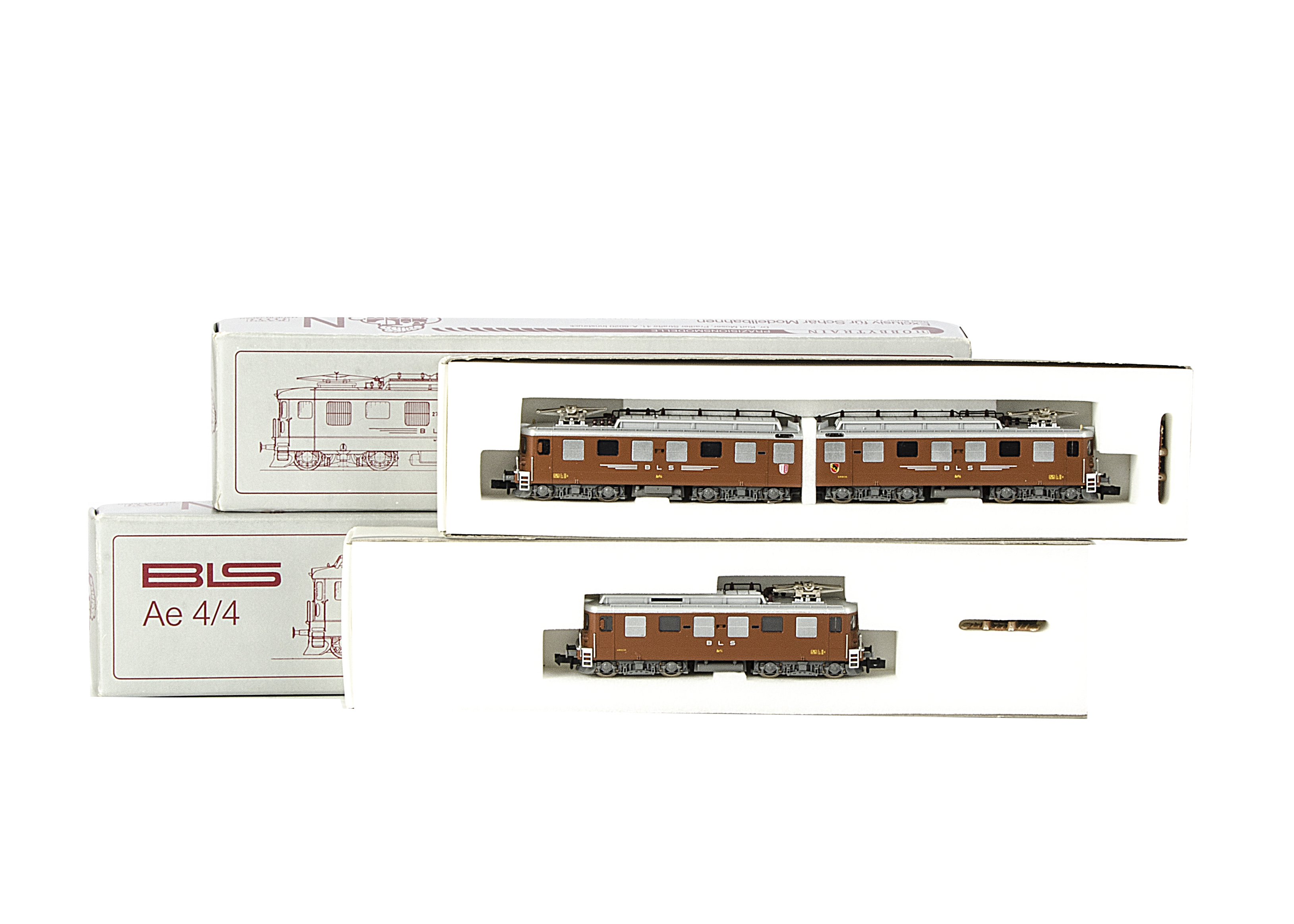 Hobbytrain/KATO N Gauge Swiss BLS Electric Locomotives: comprising ref 11441, an Ae4/4 Bo-Bo