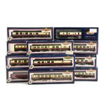 Bachmann 00 Gauge BR Coaching Stock: mostly in carmine/cream livery, including 5 assorted Bulleid