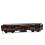 An Exley O Gauge LMS/Royal Mail Travelling Post Office Coach: in LMS maroon as no 30247, overall G-