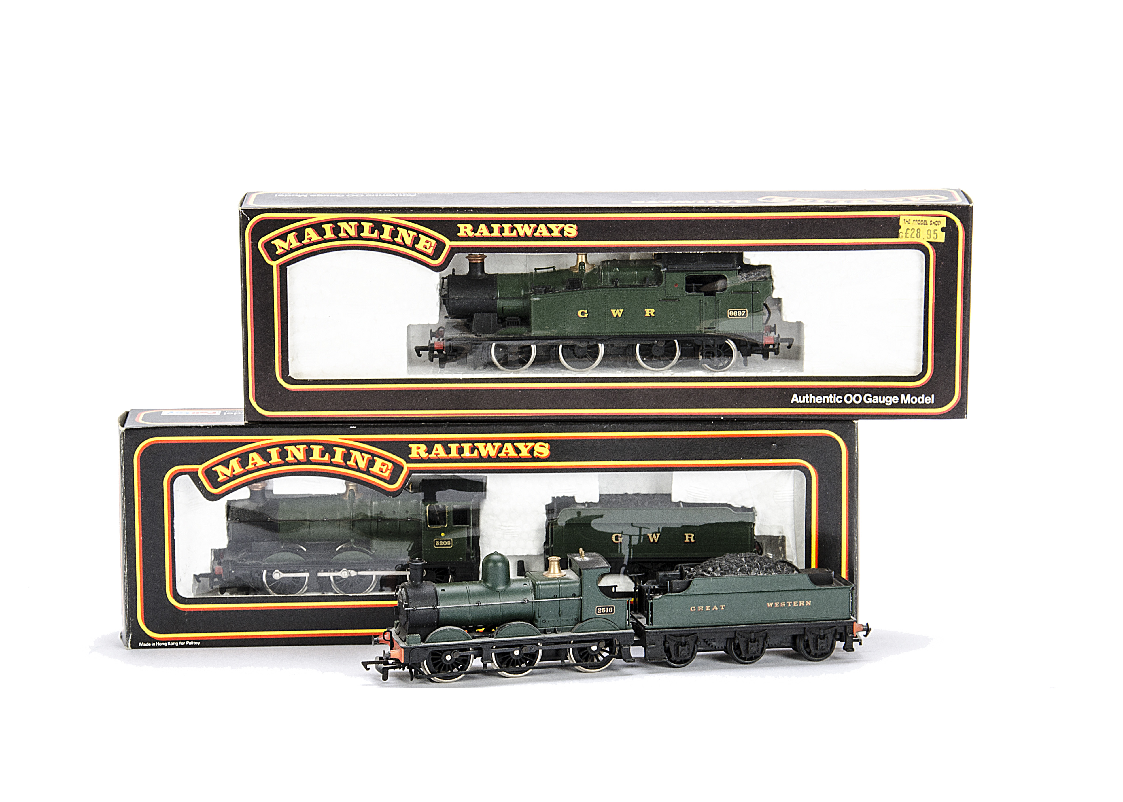 Mainline 00 Gauge GWR Steam Locomotives: comprising Dean Goods 2516, Collett 0-6-0 3205, and '