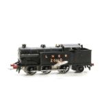 A rare Pre-War DL7 Hornby-Dublo Clockwork 00 Gauge LNER 0-6-2T Locomotive and Key: in LNER black