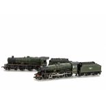 Two Bachmann 00 Gauge LMR 'Jubilee' class Tender Locomotives: both ref 31-153 and in BR green, one