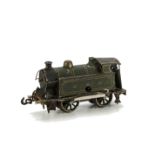 An O Gauge GNR Clockwork 0-4-0 Tank Locomotive possibly for Bassett-Lowke: with long-wheelbase 0-4-0