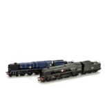 Two Hornby (China) 00 Gauge Bulleid 'Merchant Navy' Locomotives: comprising R2169 4-6-2 no 35028 '