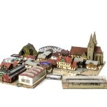 Z Scale Scenic Accessories and People by Preiser and others: including station platforms and