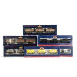 Bachmann 00 Gauge Freight Stock: Six 3-wagon sets, including 'standard' editions 37-981 Conflats and