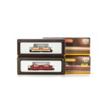 Two Märklin Z Gauge DB Electric Locomotives: comprising ref 8848 in red livery and 8855 in orange/