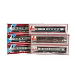 Lima 00 Gauge Coaching Stock: comprising seventeen various Mk1 coaching stock, (16 in BR blue/grey