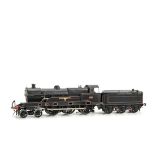 An O Gauge Scratch-built 3-rail Electric LNWR 'Sir Gilbert Claughton' Locomotive and Tender: bearing