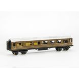 An O Gauge LNER 1st/3rd Composite Dining Coach by Westdale or similar: possibly repainted in LNER