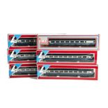 Lima 00 Gauge Coaching Stock: comprising thirteen Mk 2/3 coaches, all in BR blue/grey livery, VG-