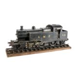 A 2½" Gauge Live Steam Coal-fired Freelance 2-6-2 Tank Locomotive: painted in lined LMS black as