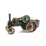 A Bassett-Lowke 3/4" Scale Live Steam Spirit-fired Traction Engine: with single cylinder, solid disc