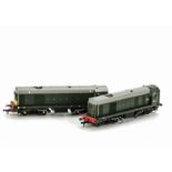 Two Bachmann 00 Gauge BR Class 20 Diesel Locomotives: comprising ref 32-027 as no D8000 with