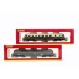 A Pair of Hornby 00 Gauge Great Western Railway Diesel Railcars: comprising R2524 in GWR brown/cream