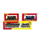 Three Hornby (China) 00 Gauge Steam Locomotives: comprising Railroad series R3168 BR Class 8 4-6-2