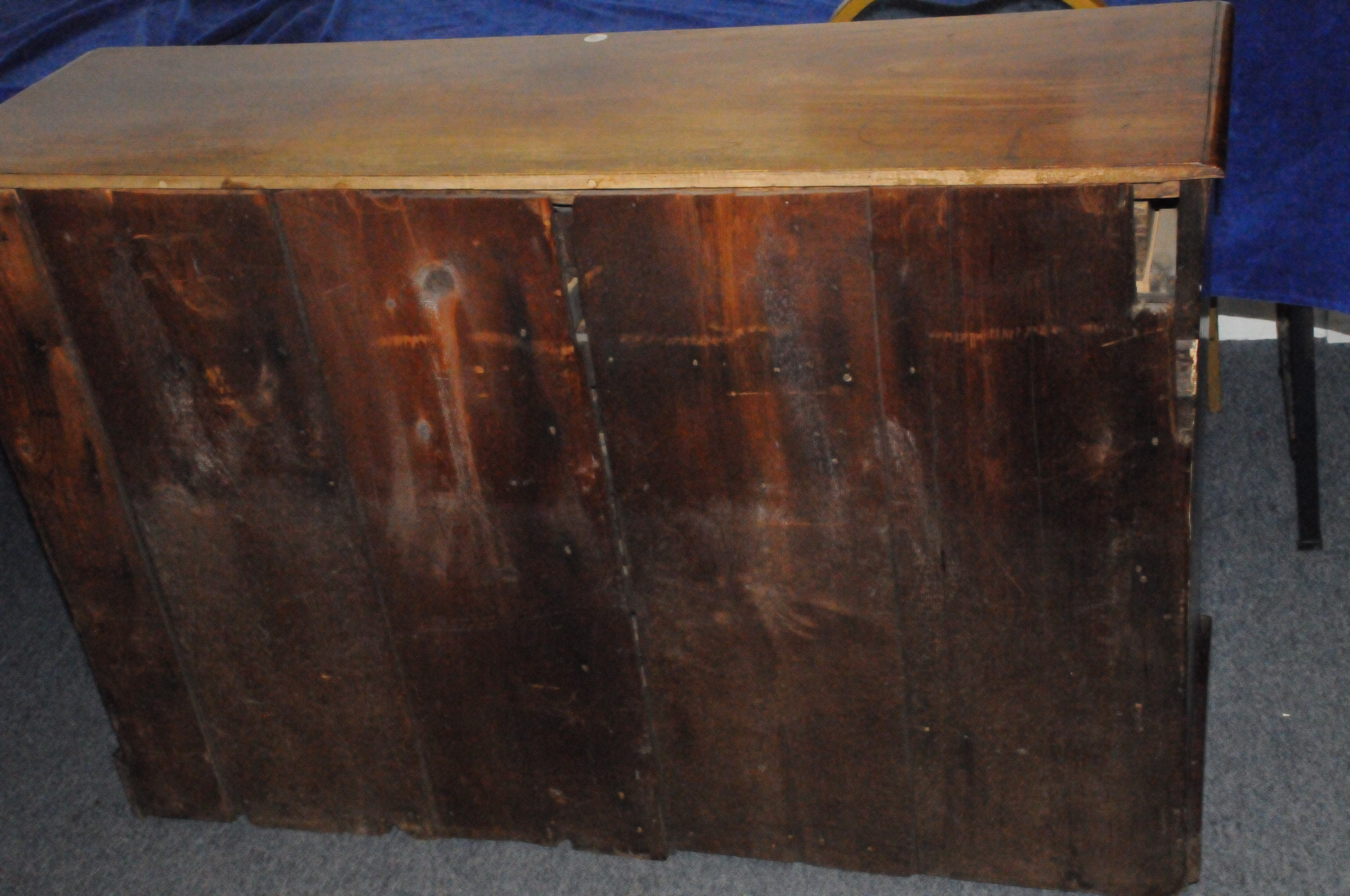 A Victorian mahogany double chest of drawers, having two sets of five graduated drawers with - Image 2 of 2