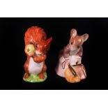 Two Beswick Beatrix Potter figures, Hunca Munca sweeping 13cm high ( in box) together with