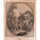 After Francois Boucher (1703-1770), A pair of 18th century engravings on paper, depicting a mill