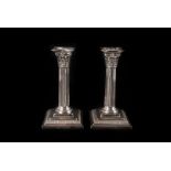 A pair of good Victorian silver candlesticks by RH & RH, possibly Richard Hodd & Richard Hodd,