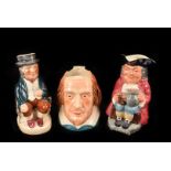 A collection of Mixed Character Toby Jugs, various makers, characters to include, Toby, The