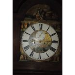 A 19th century North Country mahogany long case clock, marked H. Butterworth Bacup to the dial, with