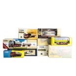 Corgi Classics, thirty plus models of trucks, vans and commercial vehicles, in original boxes, VG-E,