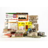 Wiking N Scale Vehicles and Continental Buildings, a large collection of Wiking lorries, cars,