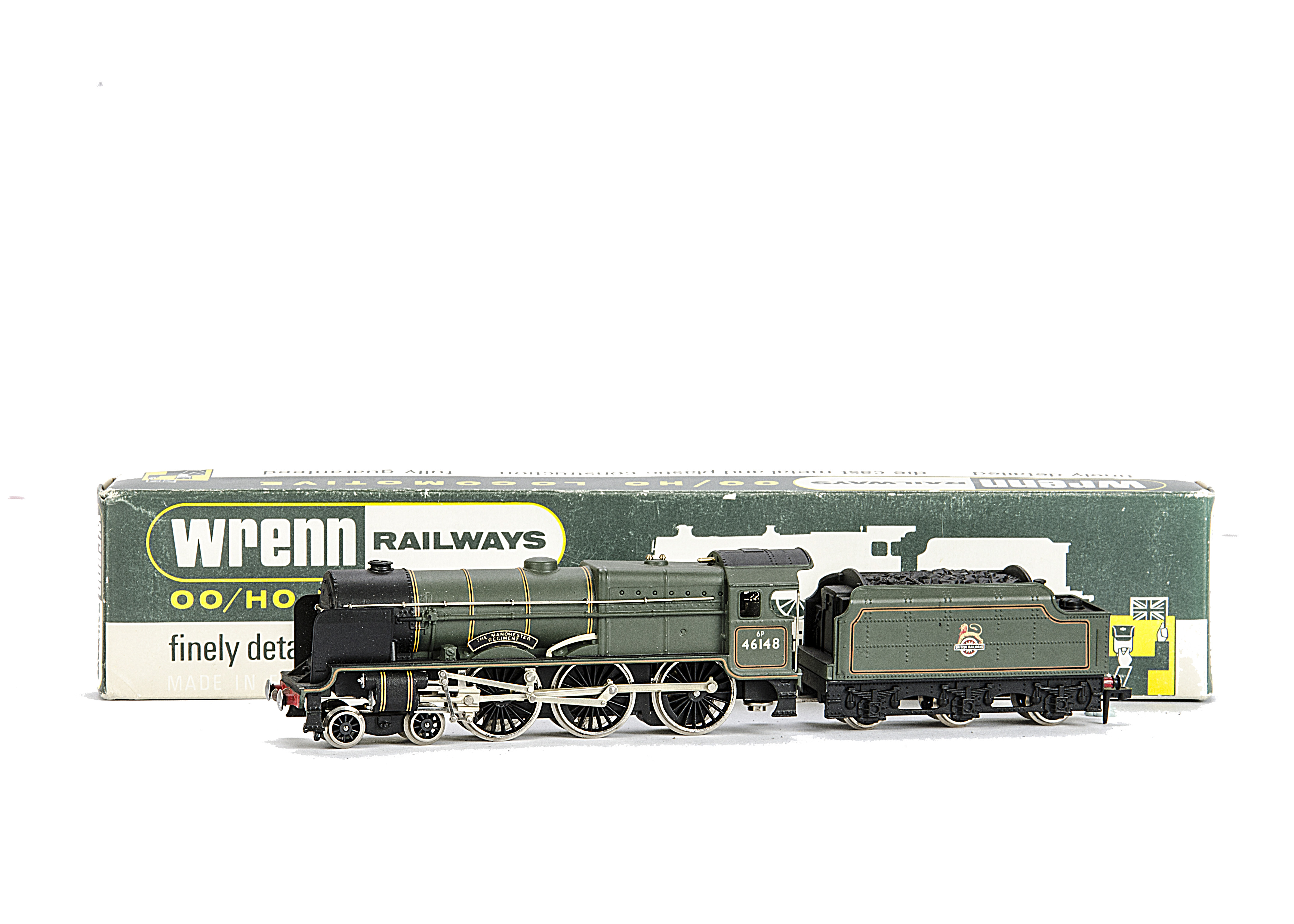 A rare Wrenn 00 Gauge W2262A/5P Royal Scot Class BR 'The Manchester Regiment' 5 Pole Motor