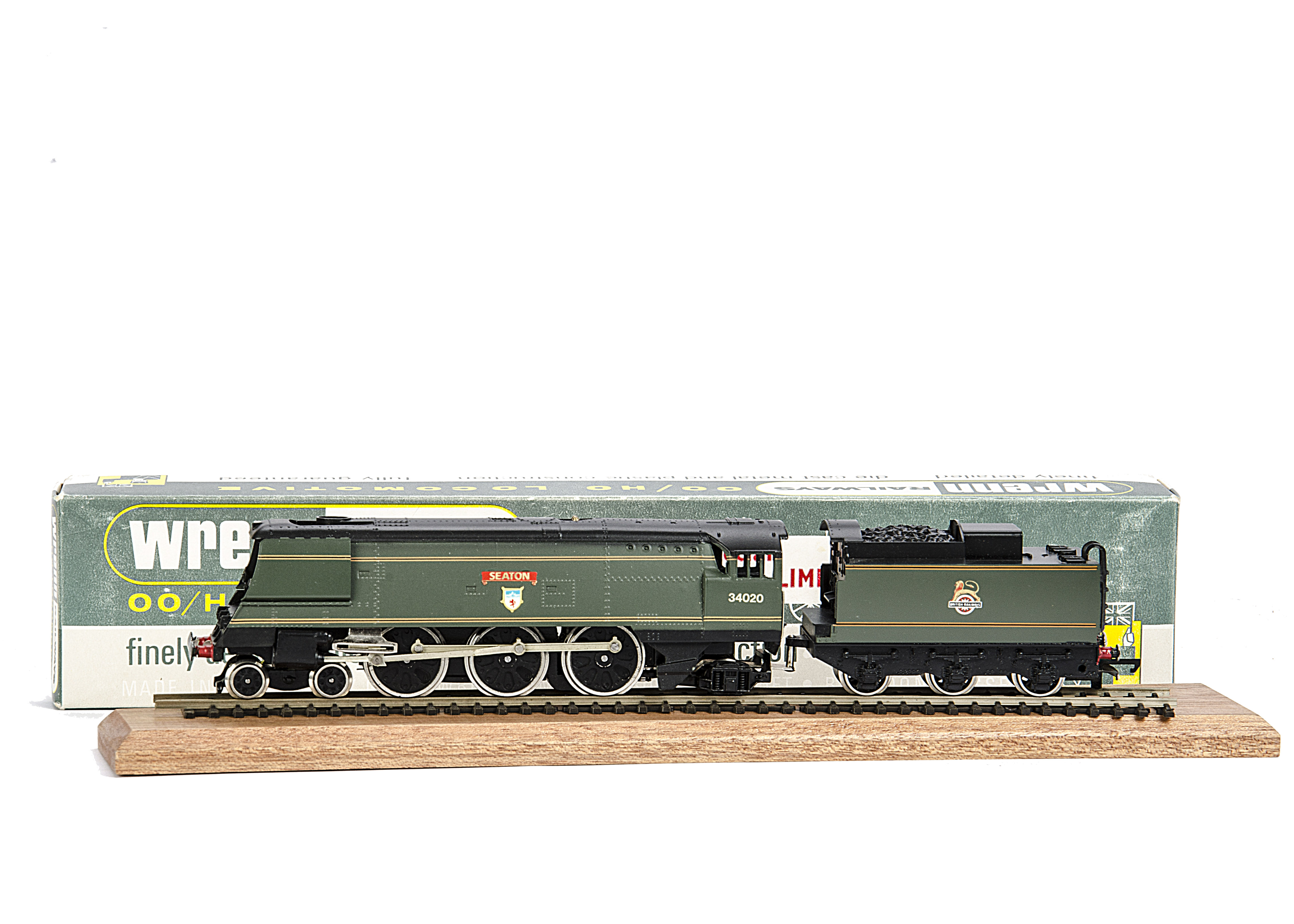 A rare Wrenn 00 Gauge W2412 BR 'Seaton' Limited Edition Locomotive and Tender Running Number 34020,