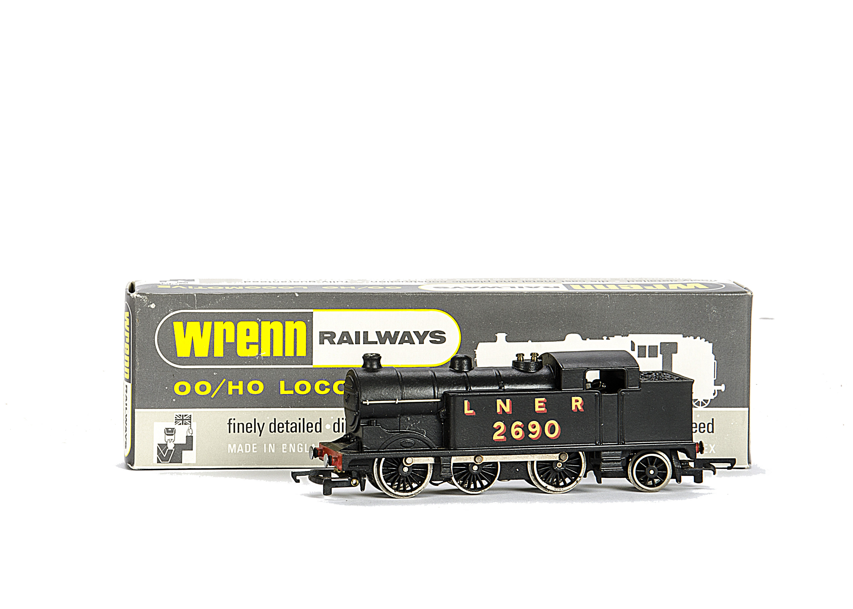 A rare Wrenn 00 Gauge W2217A LNER class N2 Tank Locomotive Running Number 2690, in black, version