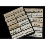 A Collection of 200 Railway Luggage Labels, pleasingly presented in a sleeved folder, and