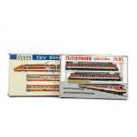 Fleischmann and Kato N Gauge Train Packs, Fleischmann 7430 DB grey and orange 2 Car Railcar 614