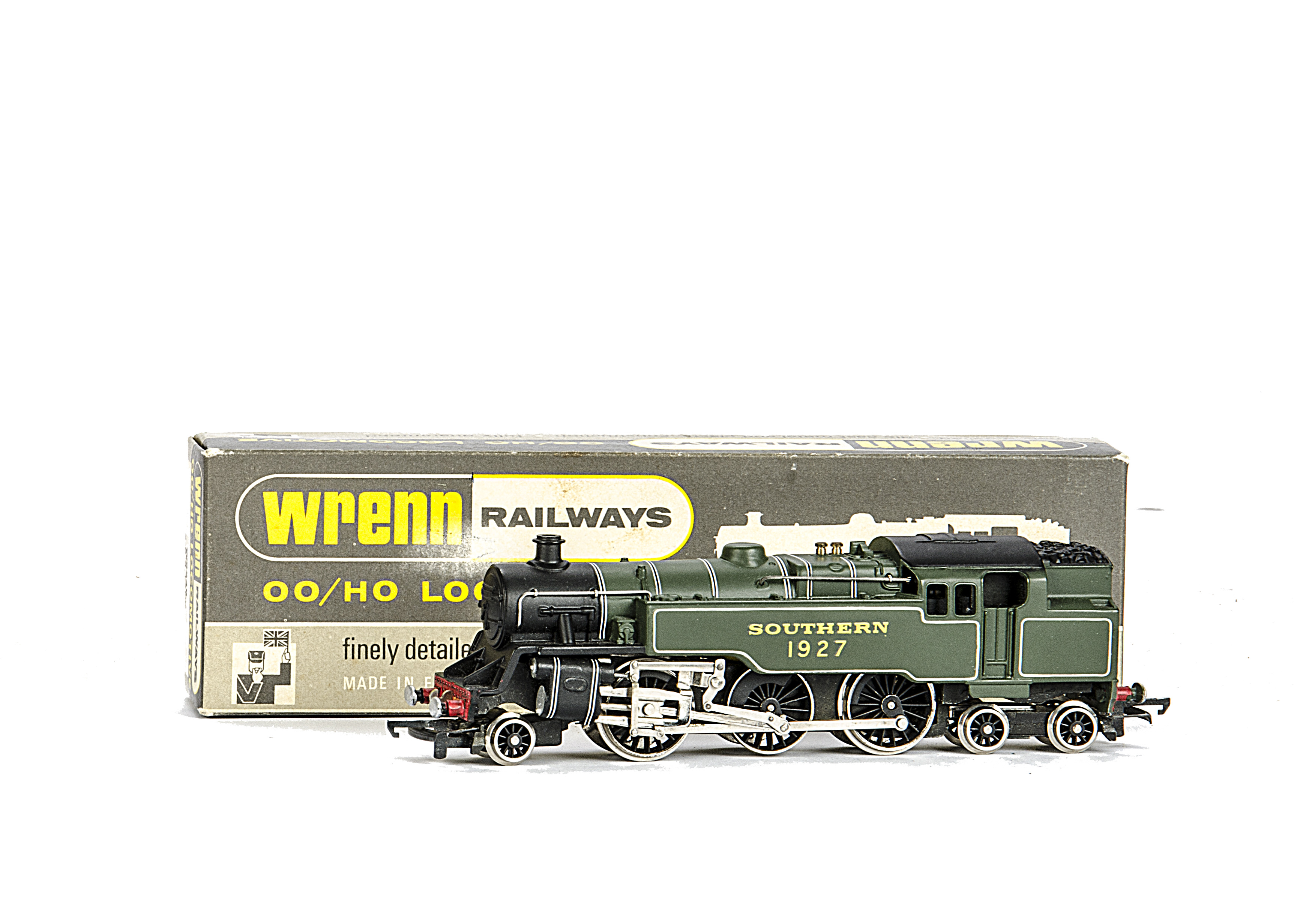 A Wrenn 00 Gauge W2245 SR Lined Green 2-6-4 Tank Locomotive Running Number 1927,  in green, in