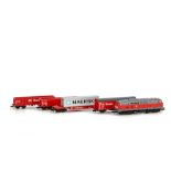 Fleischmann N Gauge DB 'Cargo' Train, including Bo-Bo diesel locomotive 218 301-0 and four freight