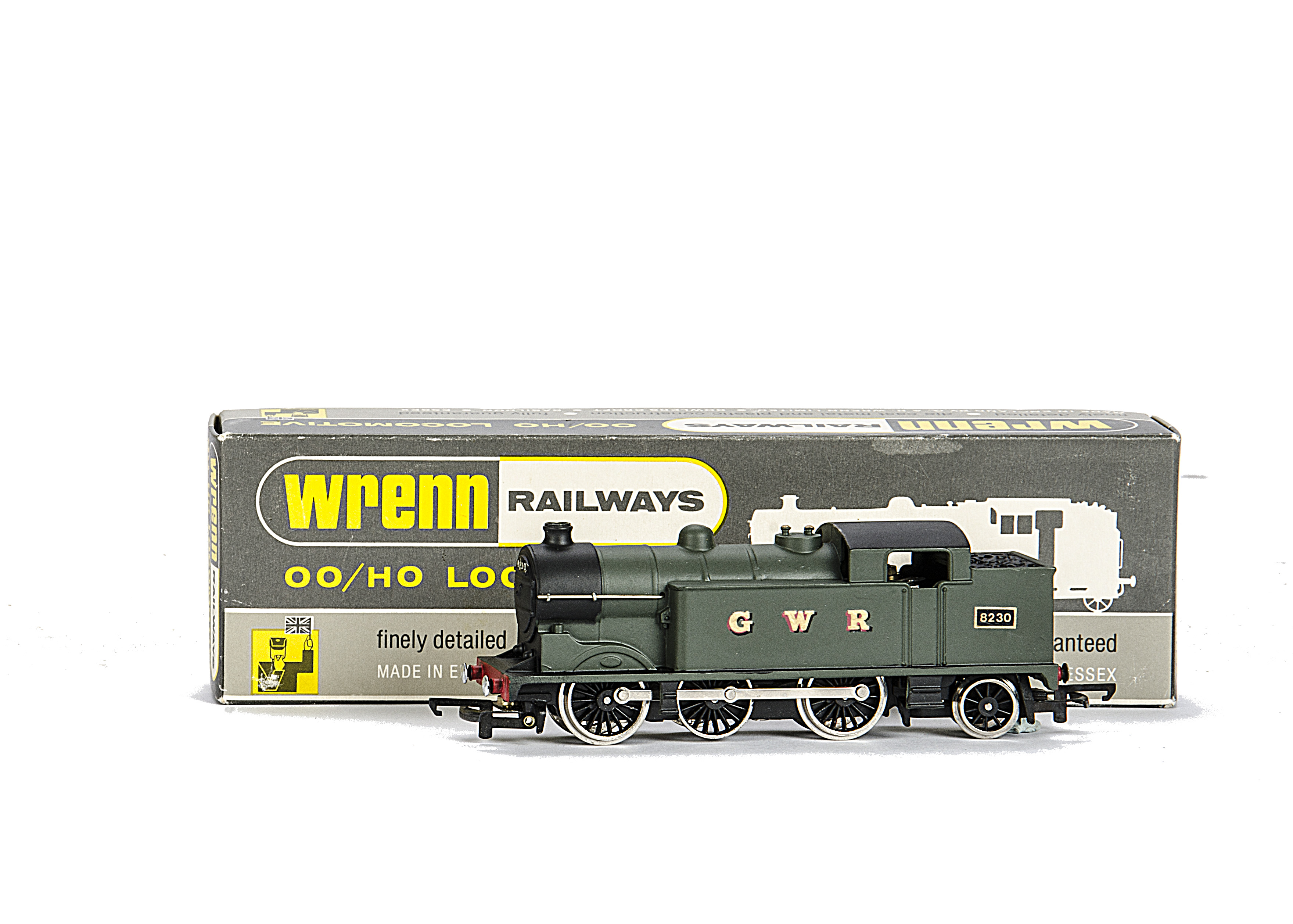 A rare Wrenn 00 Gauge W2280 GWR class N2 Tank Locomotive Running Number 8230, in green, in