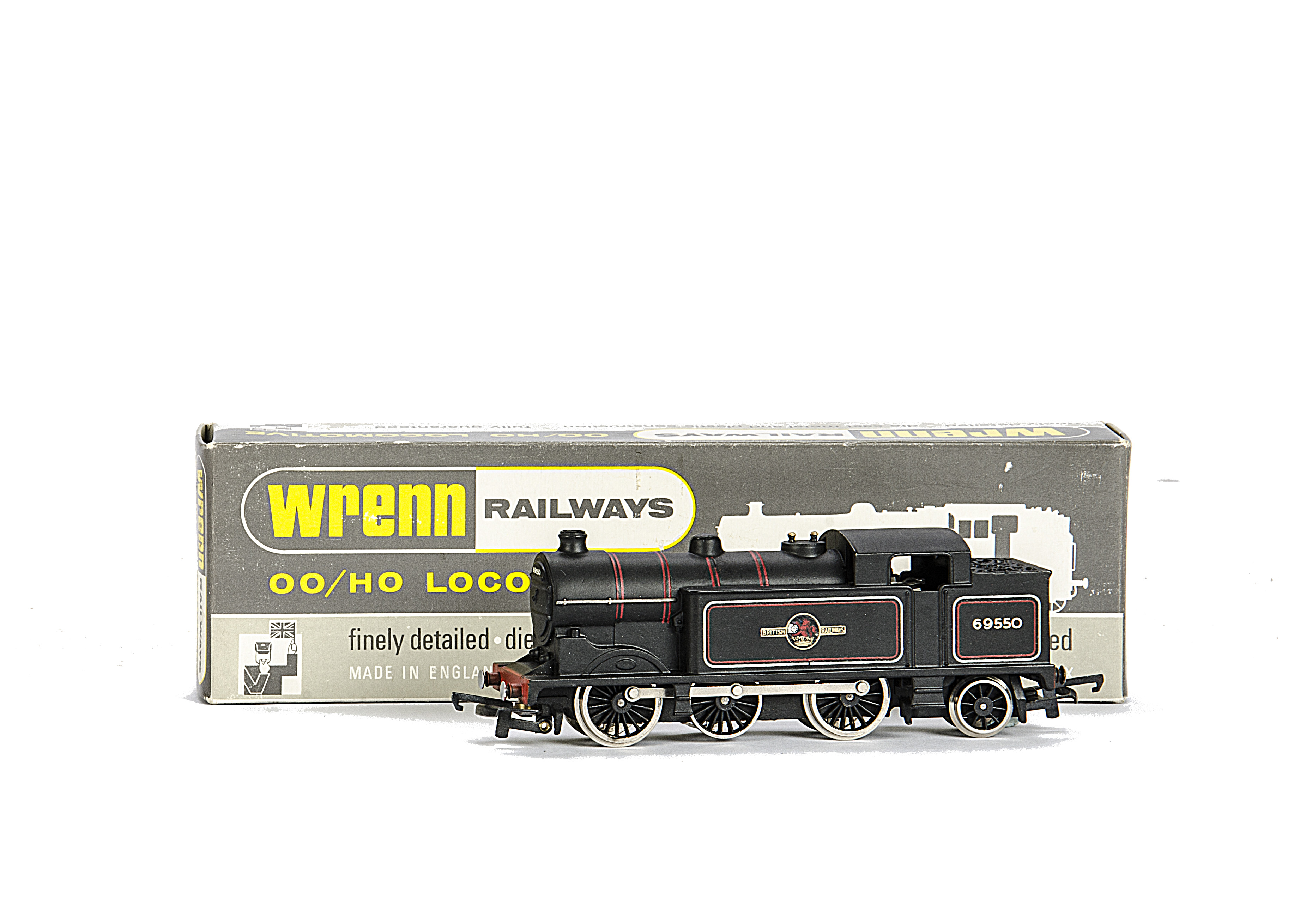 A rare Wrenn 00 Gauge W2216 BR class N2 Tank Locomotive, Locomotive No 69550,  in black BR in