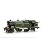 A repainted Hornby O Gauge Electric No 2 Special Tank Locomotive, in SR green as no 2091, with