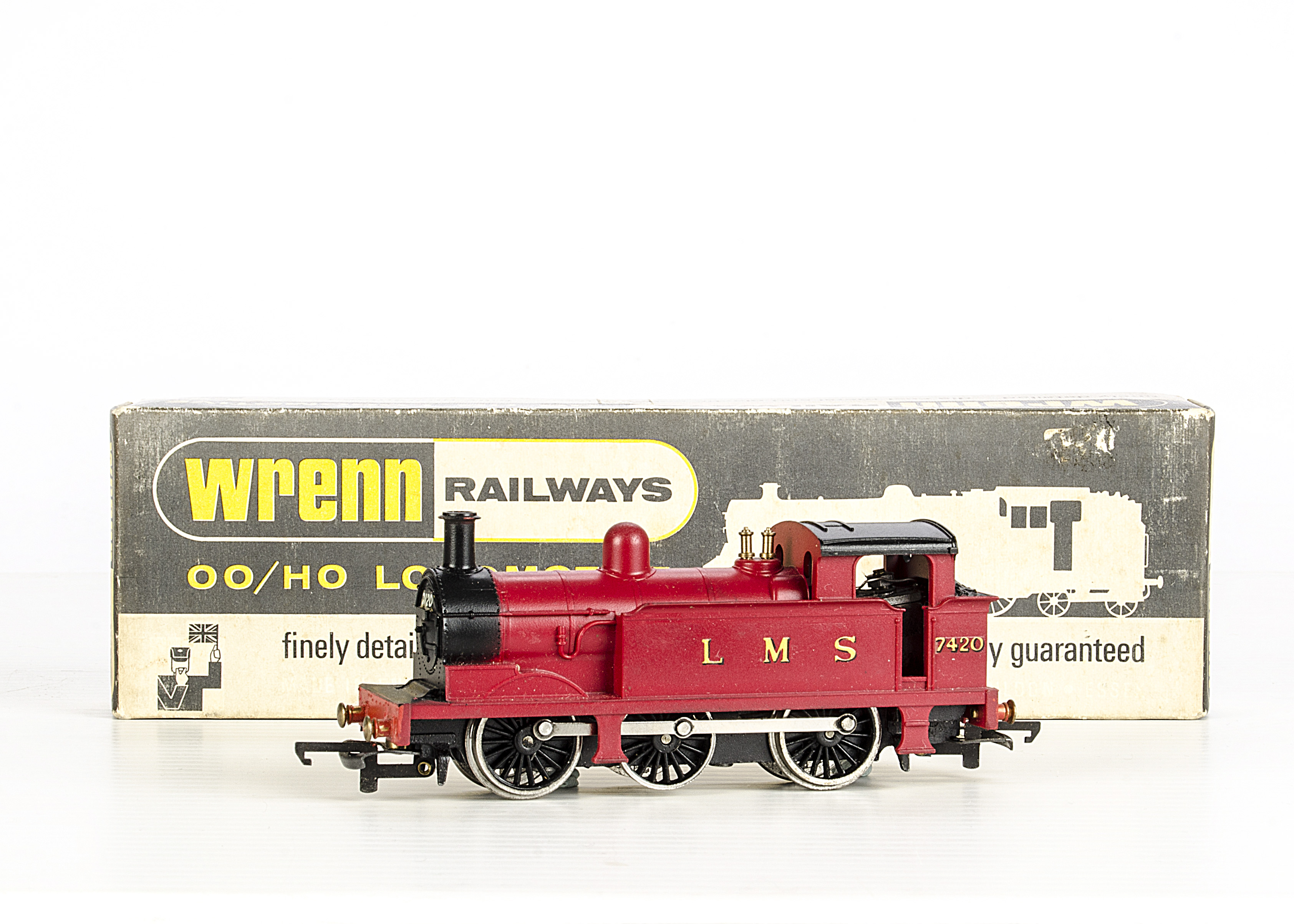 Wrenn 00 Gauge R1 0-6-0 Tank Locomotives, W2204 LMS No. 7420, in maroon, in original box, F-G, and - Image 2 of 2