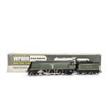 A rare Wrenn 00 Gauge W2277 Bullied 'Spam Can' BR 'Spitfire' Locomotive and Tender Running Number