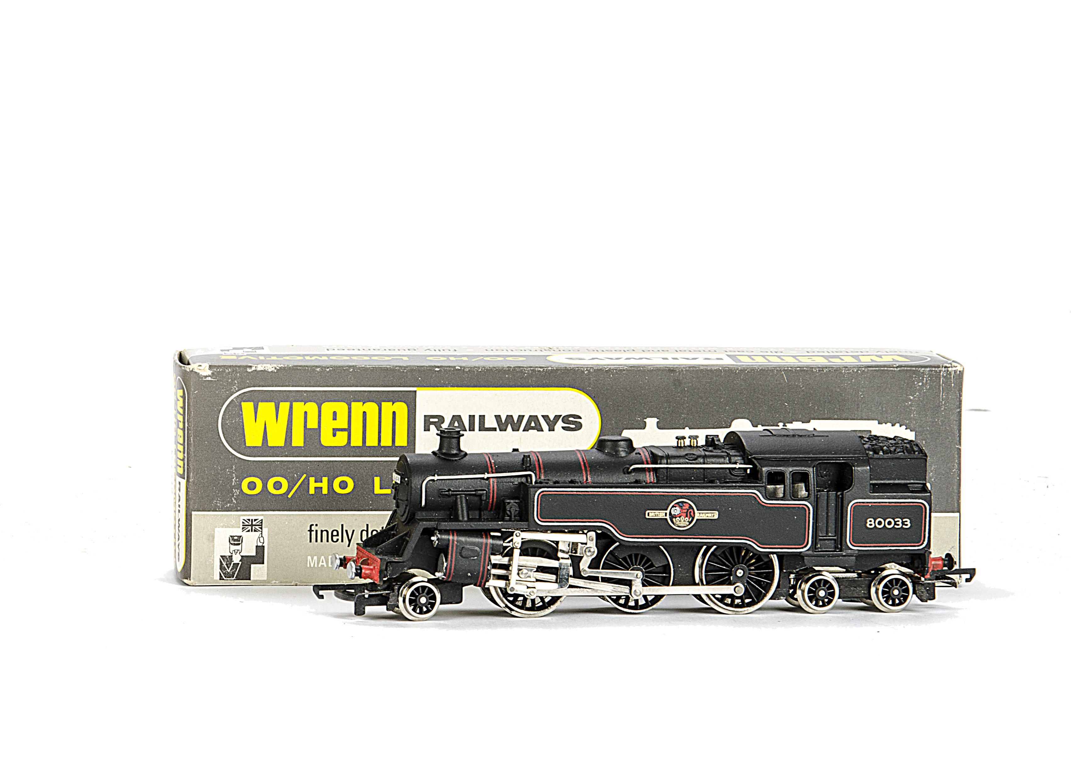 A Wrenn 00 Gauge W2218 Standard 2-6-4 Tank Locomotive Running Number 80033, in BR black with late