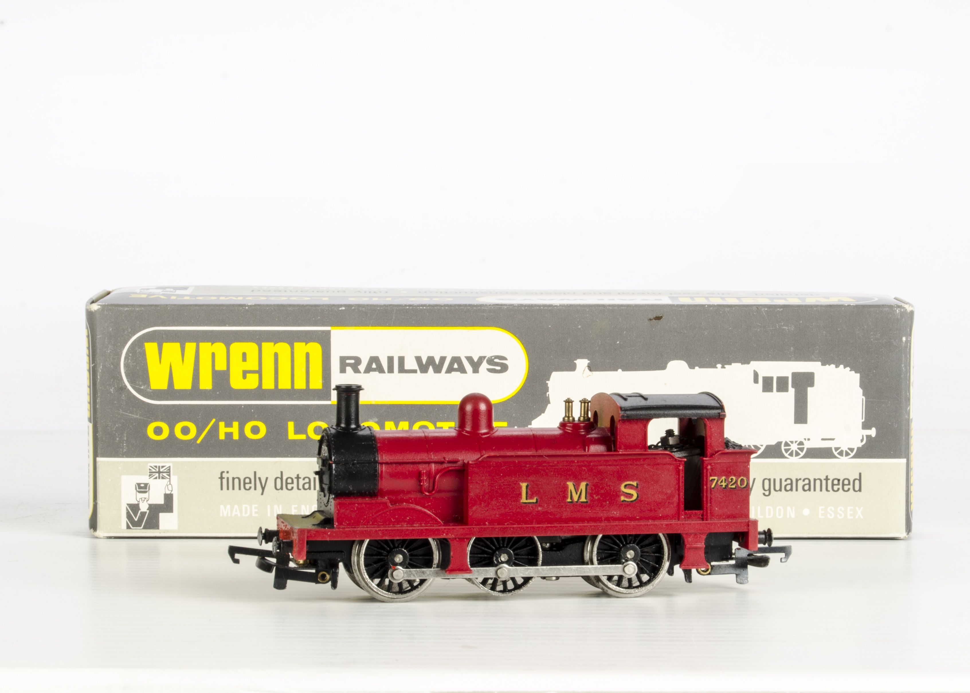 A Wrenn 00 Gauge W2204 'LMS' 0-6-0 R1 Tank Locomotive No. 7420, in red, in original box stamped