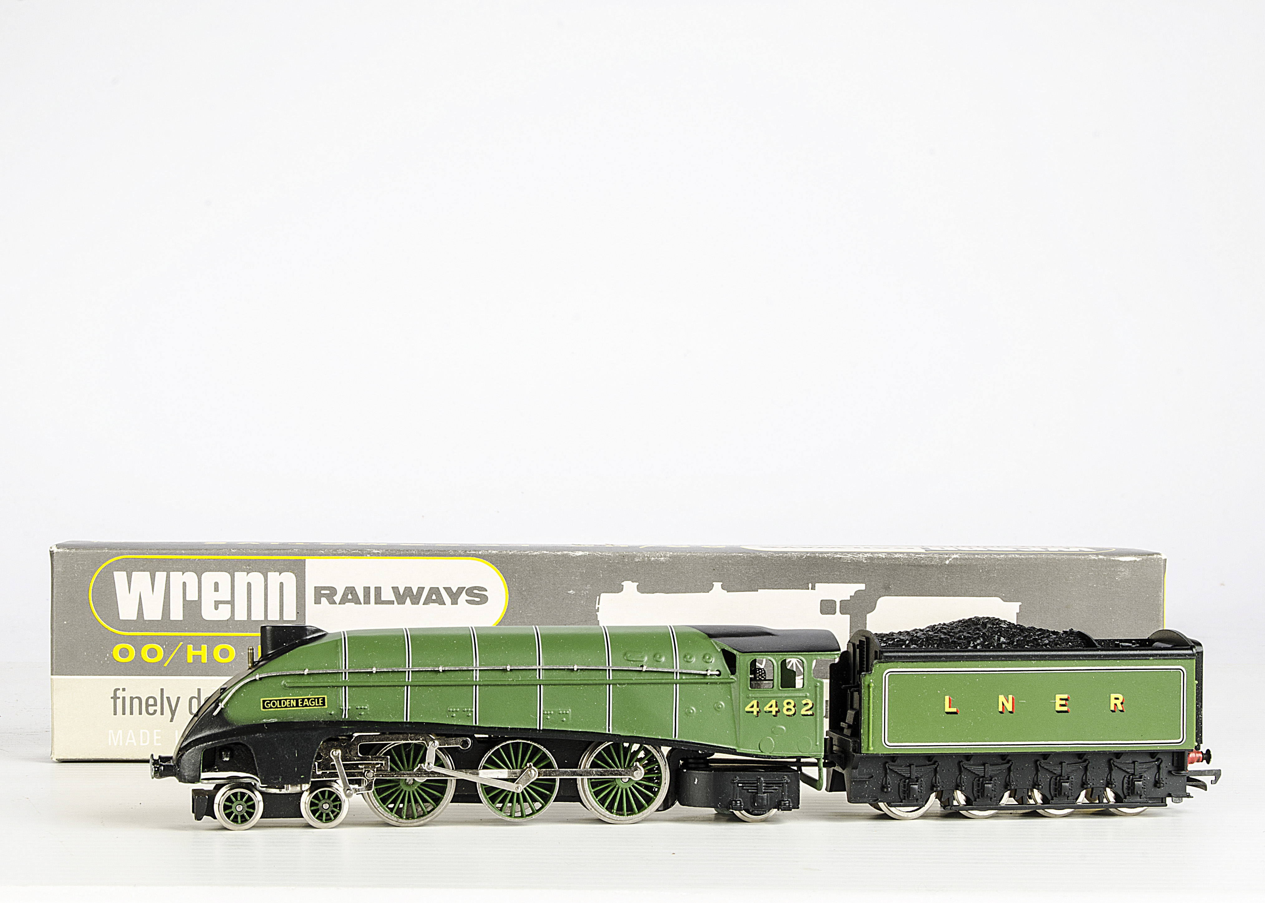 A Wrenn 00 Gauge W2209 LNER A4 'Golden Eagle' 4-6-2 Locomotive and Tender No. 4482, in lined