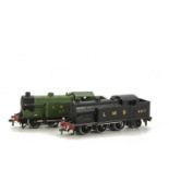 Two Hornby-Dublo OO Gauge 3-rail 0-6-2 tank Locomotives, comprising LNER green 9596, overall G, some