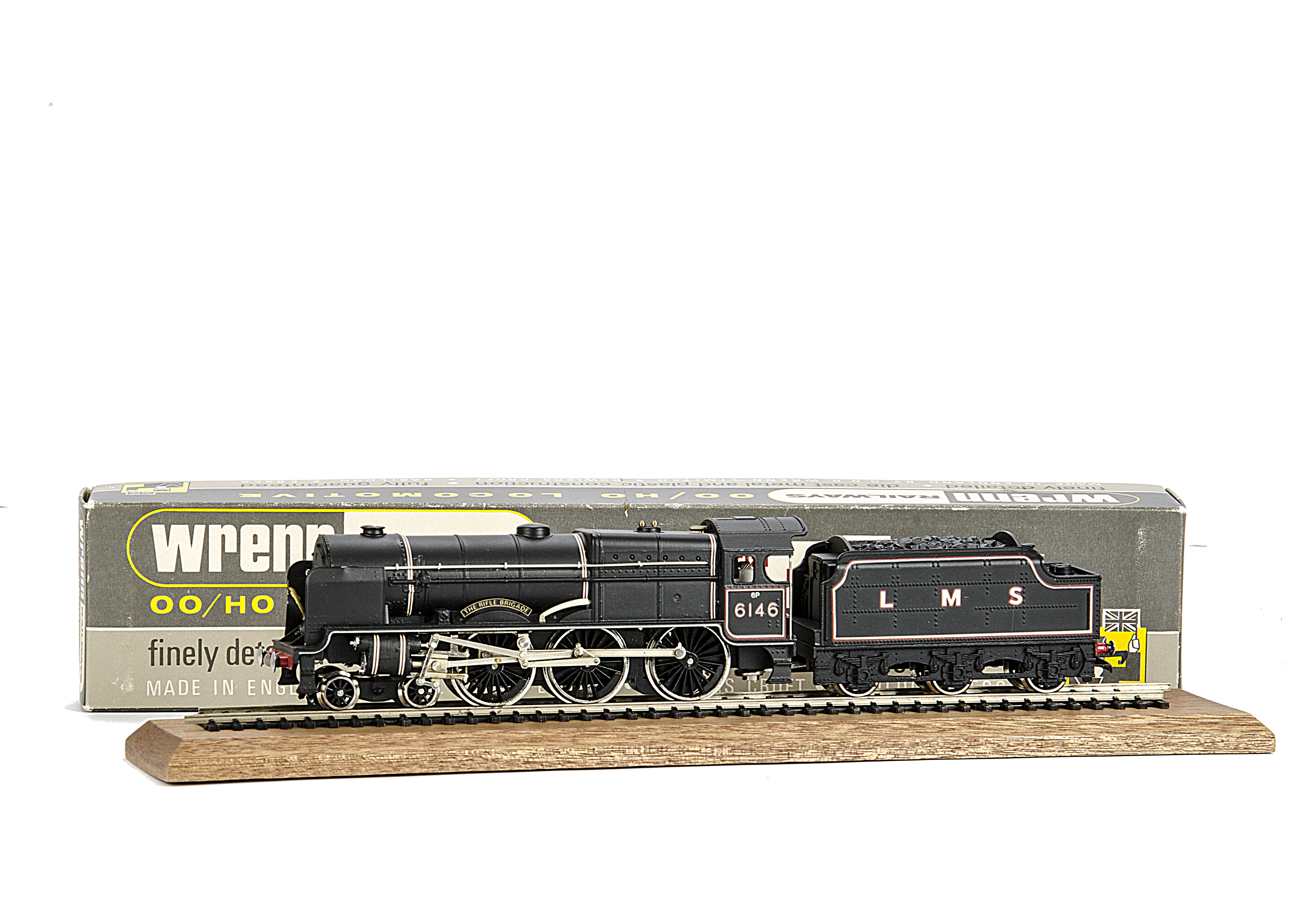 A rare Wrenn 00 Gauge W2403 LMS 'The Rifle Brigade' Limited Edition Locomotive and Tender Running