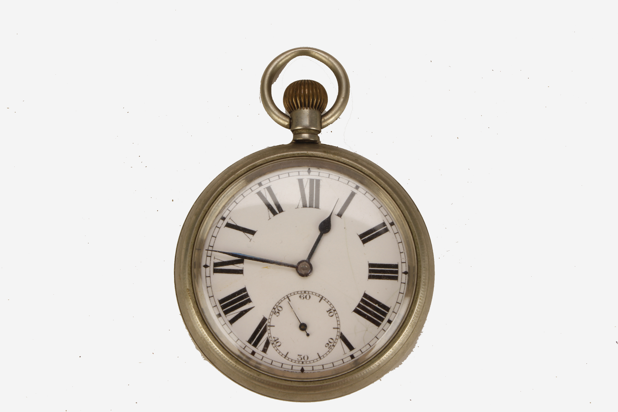 A LMS Pocket Watch, Swiss Made 15 Jewels, stamped LMS 14959 on back, in non related leather pouch,