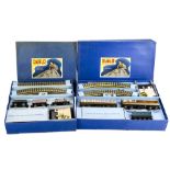 Two Hornby-Dublo OO Gauge 3-rail LNER Train Sets, comprising EDP1 set containing garter blue