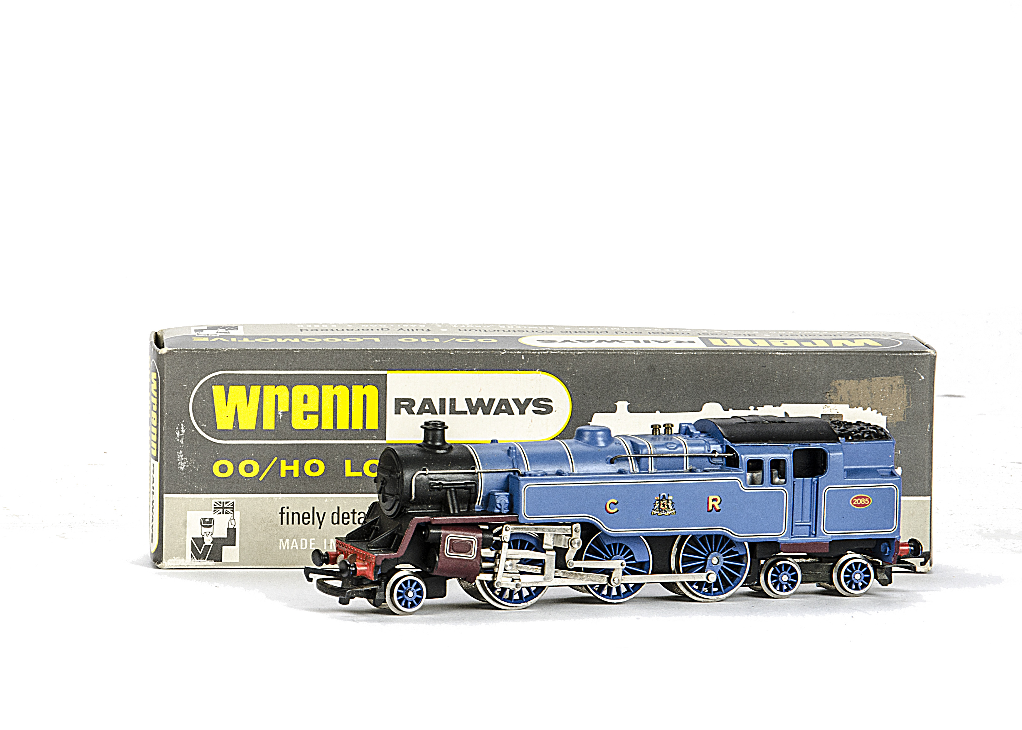 A  Wrenn 00 Gauge W2246 Caledonian Railways Blue 2-6-4 Tank Locomotive Running Number 2085, in CR